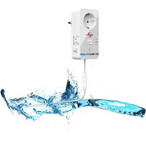 Protector Wassermelder WA-14, WLAN, externer Sensor, mit Steckdose, 85 dB