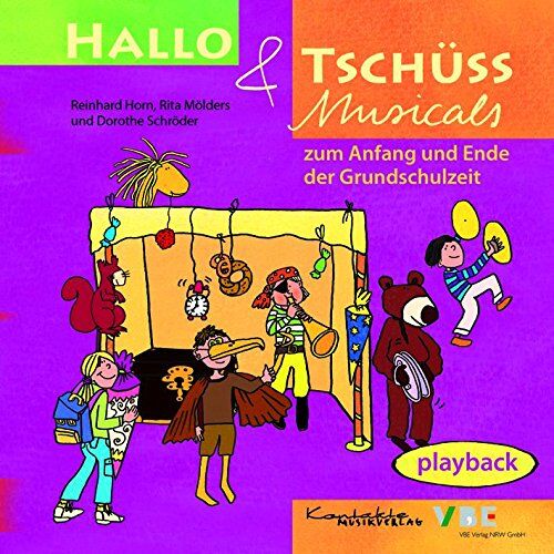 Reinhard Horn - Hallo & Tschüss Musicals: zum Anfang und Ende der Grundschulzeit Playback-CD - Preis vom 09.10.2026 07:28:09 h