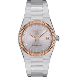 Tissot PRX 35mm Powermatic 80 Stahl & 18K Goldlünette Damenuhr T931.207.41.336.00