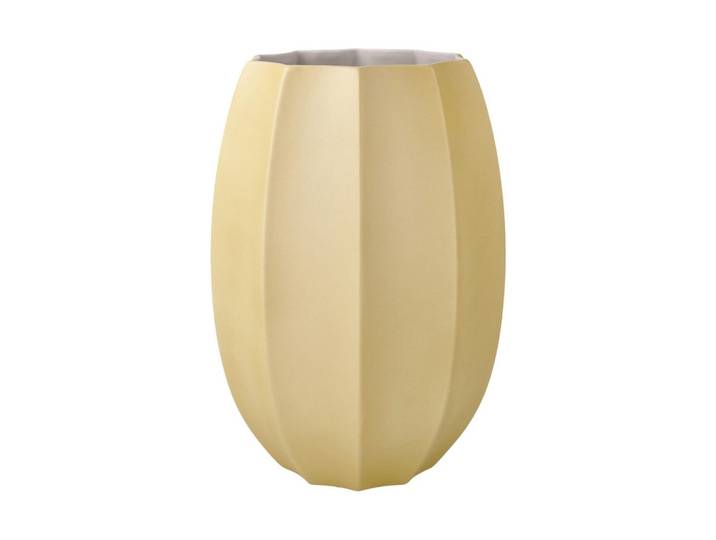 Goebel Vase Concave Colori champagner 22,5 cm, Champagner, Keramik, Rund, 22.5 cm, Dekoration, Vasen, Keramikvasen