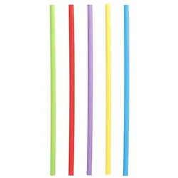 Papstar 1000 Trinkhalme, Papier Ø 6 mm · 20 cm farbig sortiert