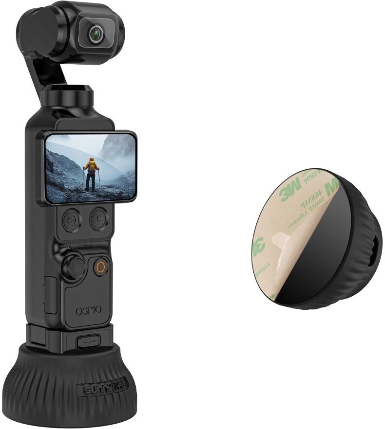 INF Silikonbasis, kompatibel mit Osmo Pocket 4/3 – Rutschfester Aufladeständer für Auto & Schreibtisch, Schwarz