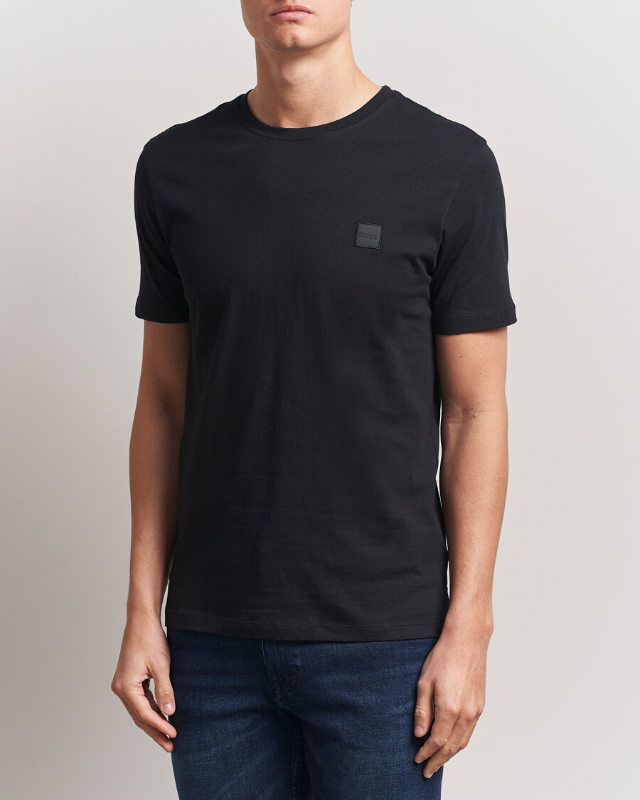Boss ORANGE Tales Logo Crew Neck T-Shirt Black men S Sort