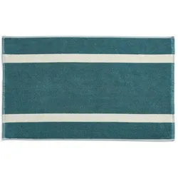 HAY, Badteppich, - Stripe Bath Mat - W50 x L80 cm - Petrol Blue (80 x 50 cm)
