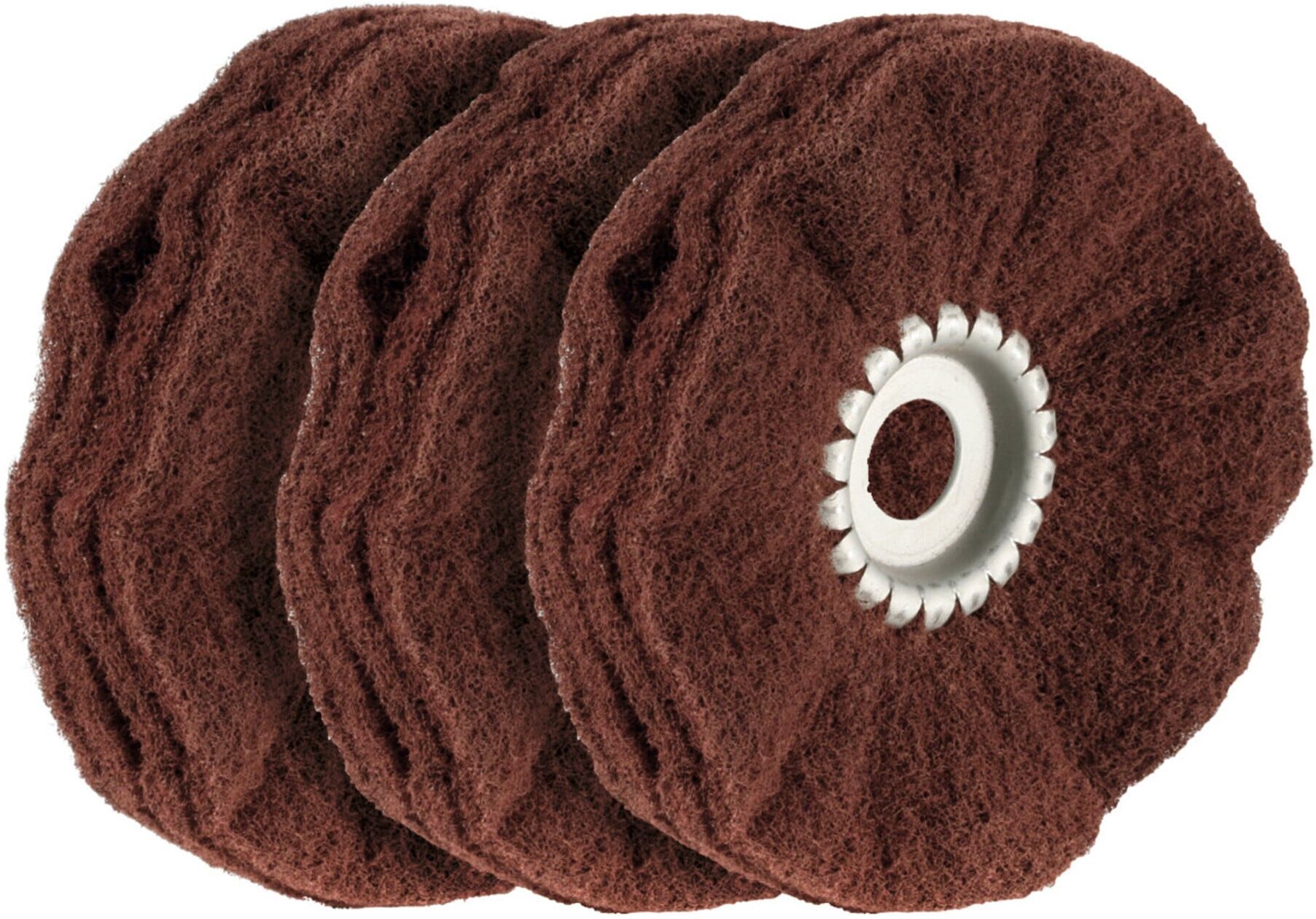 Osborn Schleifvliesring-Set, 3-teilig (A), zum Satinieren mittelfein, Ring-⌀ 100 mm (L065681650)