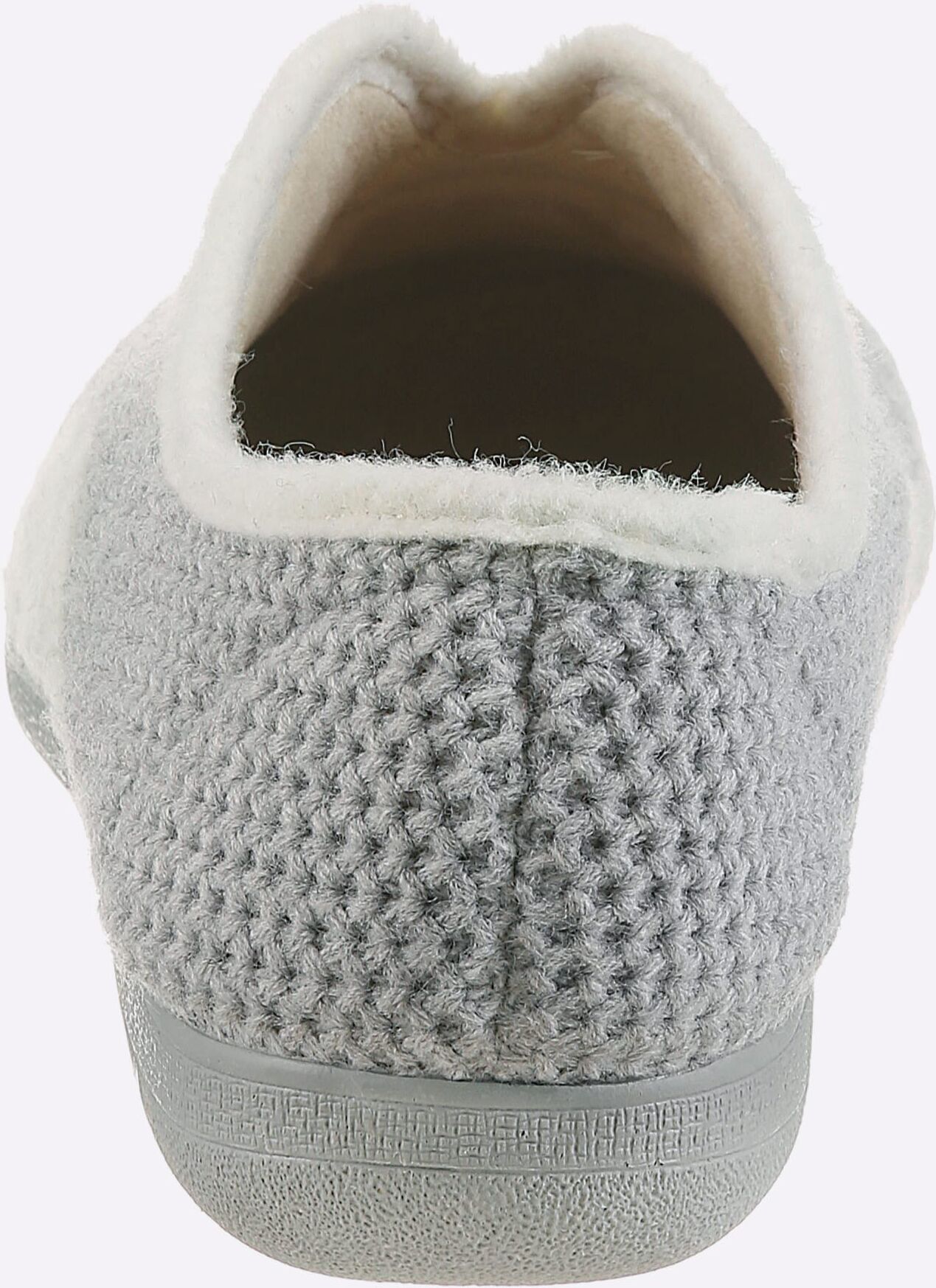 Hausschuh WALDLÄUFER, Damen, Gr. 38, grau, Textil, Basic, Schuhe Hausschuh grau 38