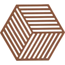 Hexagon Untersetzer für heißes Geschirr Terrakotta