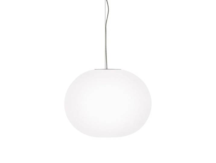 Flos Suspension Glo-ball S2 Verre opale blanc