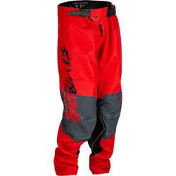 Fly Racing Kinetic Khaos, Textilhose Kinder - Rot/Grau/Schwarz - 22