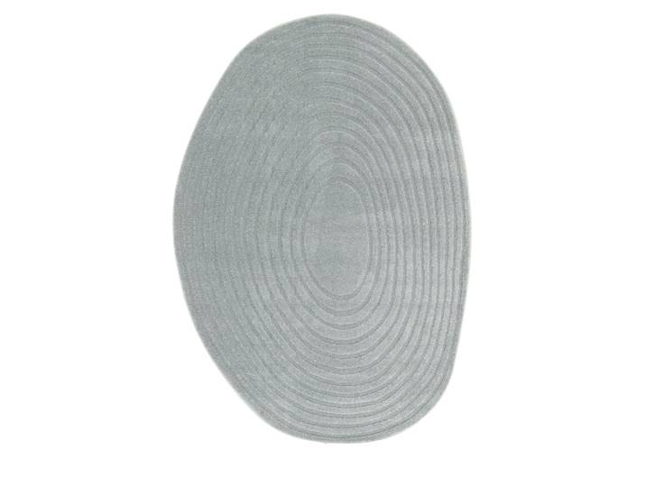 Tapis contemporain organique - 160x230cm bleu glacier polypropylène