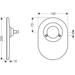 hansgrohe, Zubehör Sanitärinstallation, Umrüstset Brausemischer