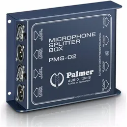 Palmer Audio MS 02 Mikrofon Splitter (DI Box, Splitter), Effektgerät, Blau
