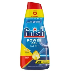 Spülmaschinenreiniger finish Power Gel Citrus 650 ml Flüssigreiniger mit schnellauflösender Formel