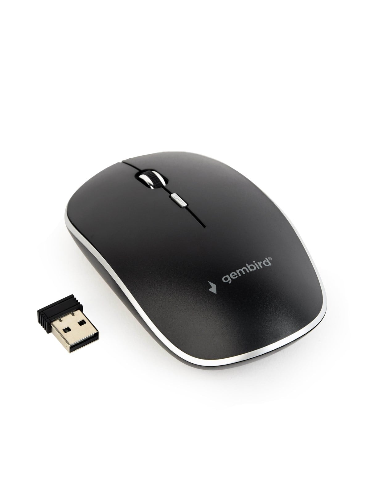 Gembird Silent wireless optical mouse - USB-A receivcer - Maus (Schwarz)
