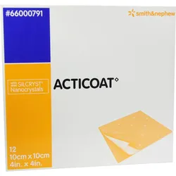 Acticoat Antimikrobieller Verband 10x10cm 12 ST