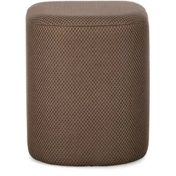 Pouf Darya aus Waben-Stoff, modern gepolstert, Braun Tierra, bequemes Sitzmöbel für Dein Zuhause