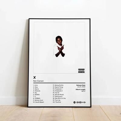 Uplift Treasures Ken Carson Album Canvas Wall Art Poster b 15.75 23.62 In