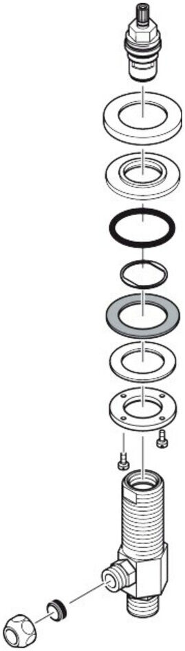Hansgrohe Absperrventil 3-L.Waschtischarmatur chrom (92933000)