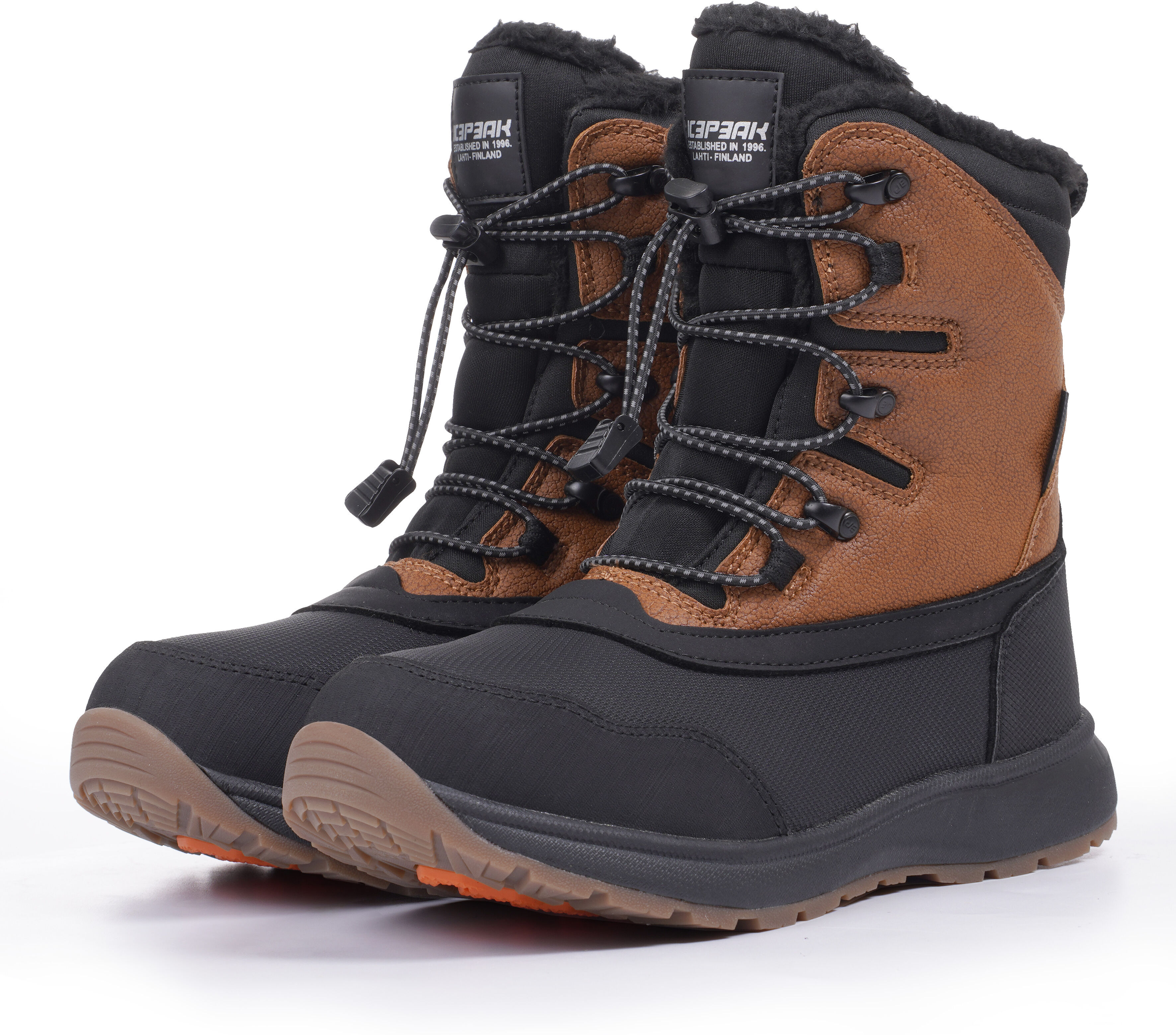 Winterboots ICEPEAK "ALMONT MS", Damen, Gr. 42, wärmend, braun (amber), Synthetik, Textil, Schuhe Winterboots, Winterschuhe, wasserabweisend, gefüttert amber 42, wärmend