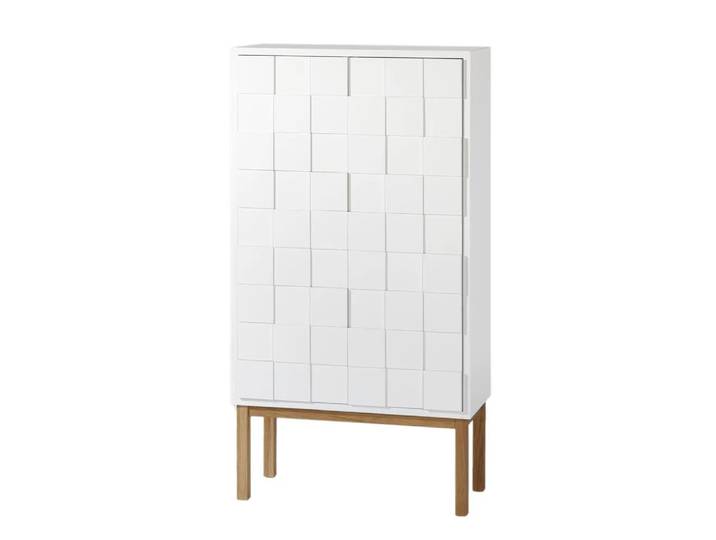 A2 Collect Schrank 2010 weiß-Eiche Eichenbeine