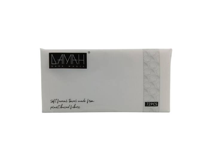 DAMAH Magie Noire Serviettes Visage Jetables Pur Coton - 72 Feuilles