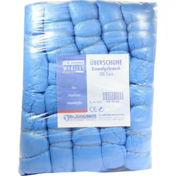 Ueberschuh Einmal Kunststoff Blau 100 ST