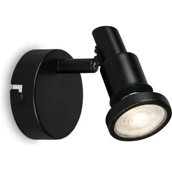 Briloner, Deckenstrahler, LED Spot, schwarz, 1xLED/GU10/4,8W (GU10, 400 lm)