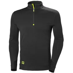 Zip-Shirt "LIFA" - 4XL - schwarz