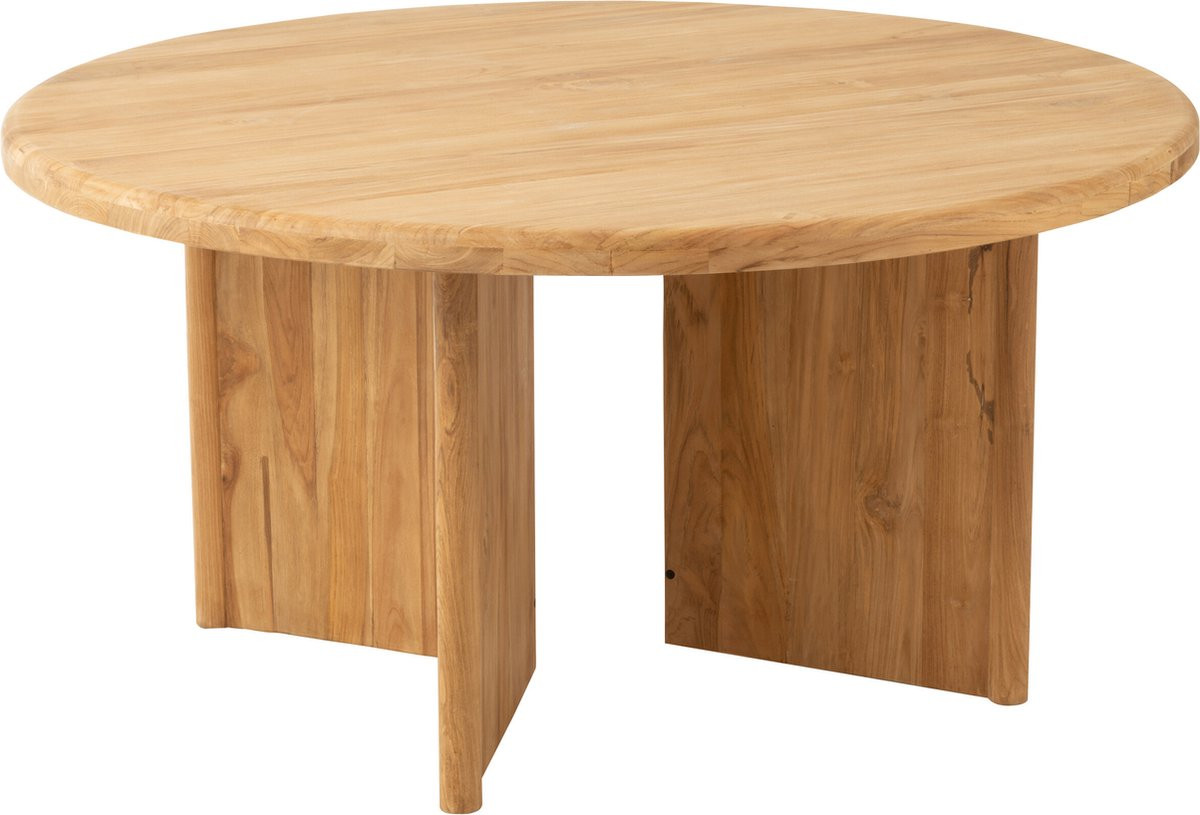 J-Line Ronde Tafel in Natuurlijk Hout
