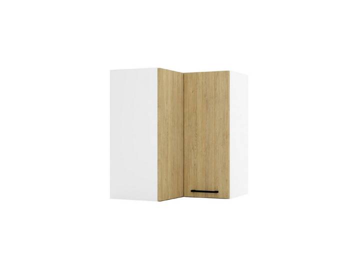 ROYAL24_MARKT Eckhängeschrank WRN P/L - Dnoria - Platzsparende Lösung mit Stil (Küchen Eckhängeschrank, 1-St., Premium - Dnoria) Edles Material - Zeitlos - Elegant