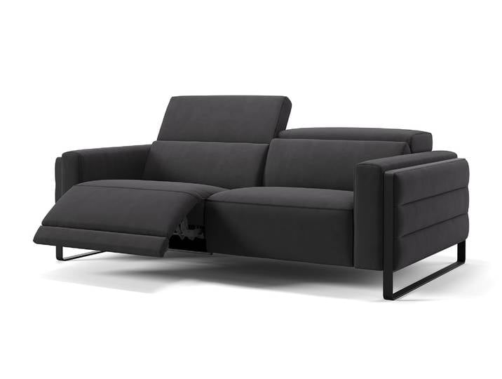 Stoff Couch DELTONA 3-Sitzer Relaxsofa Sofagarnitur