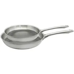 Bratpfannen-Set - silber