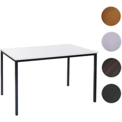 Schreibtisch Braila, Konferenztisch Bürotisch Seminartisch, 120x80cm MDF ~ weiß