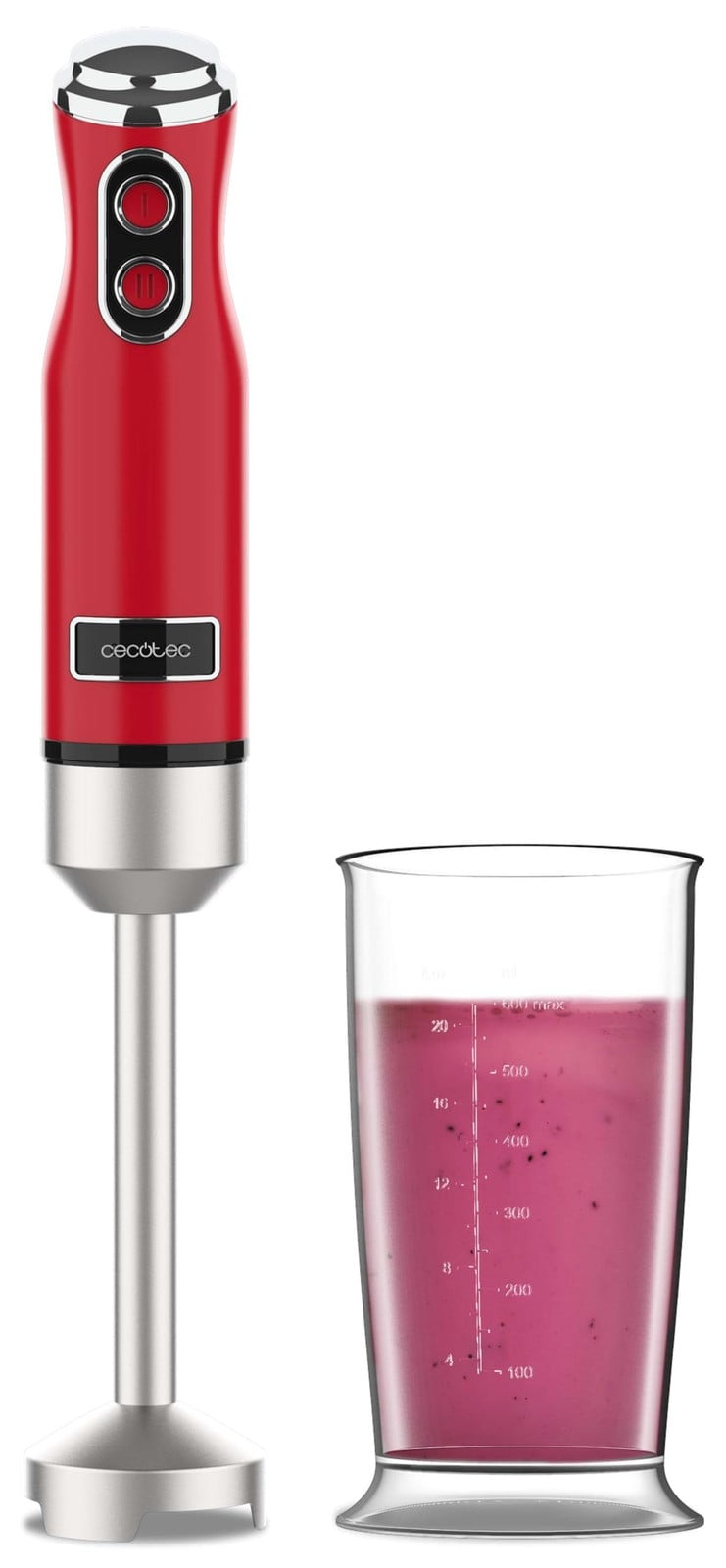 Cecotec Retro duikmixer 1200 W rood