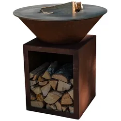 GRILLCHIC klassischer brasero corten 83 einfache Wanne