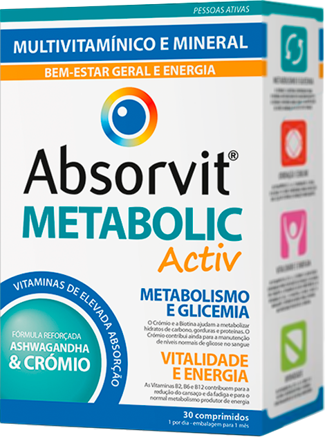 Absorvit Metabolic Activ 30 comprimidos