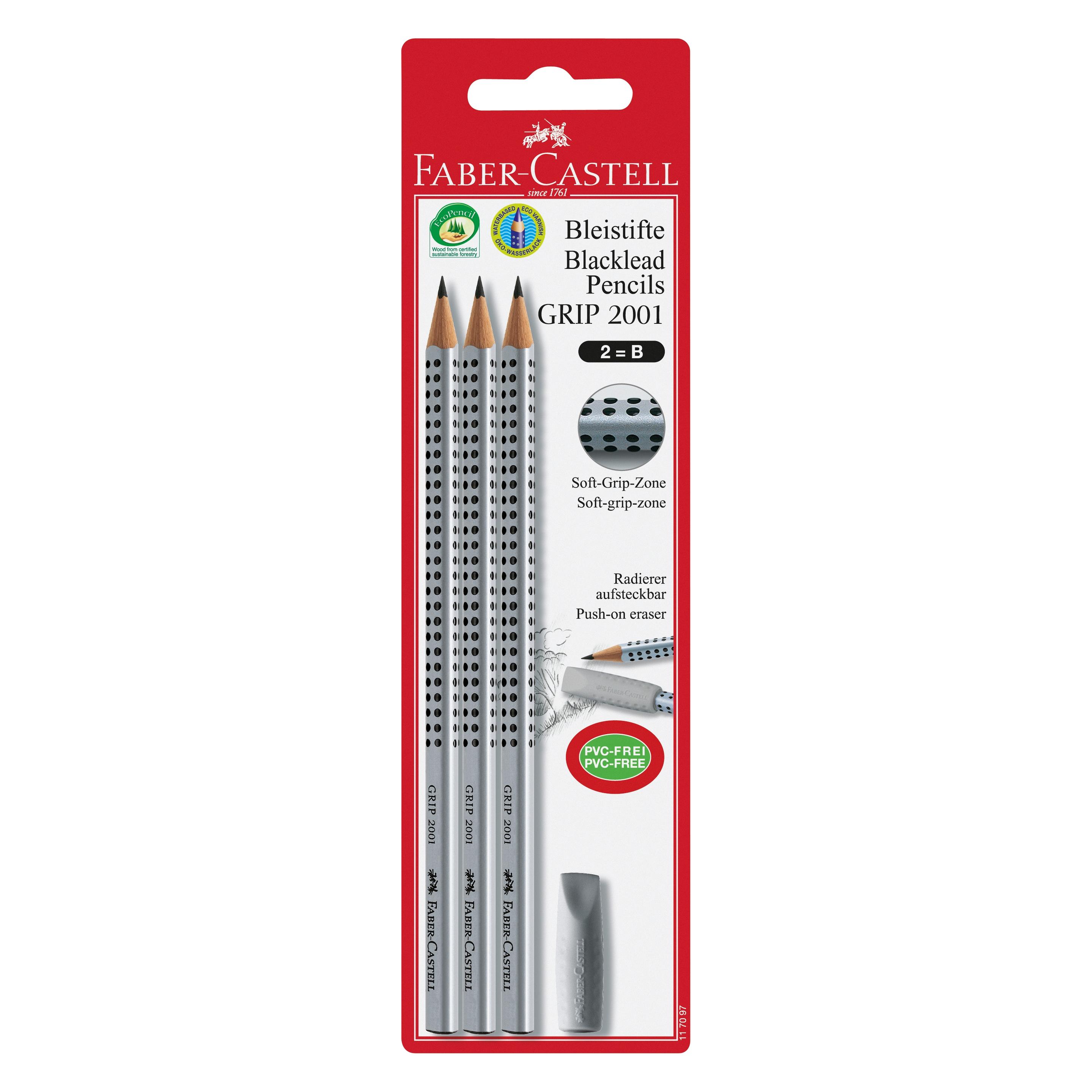 Faber-Castell Grip 2001 (B, 3x) (117097)