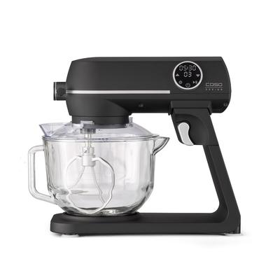 Caso Design CASO KM 1800 Black G - Design Küchenmaschine mit 4,5l Glasschüssel