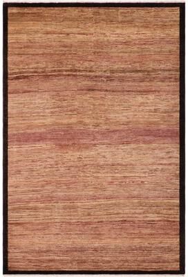 Treasured Knots Modern Minimalist Gabbeh Hand Knotted Wool Area Rug