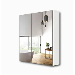 Emke, Spiegelschrank, Spiegelschrank (60 x 14.50 x 65 cm)