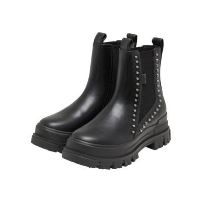 Stiefel BUFFALO "Buffalo ASPHA CHELSEA STUD - VEGAN NAPPA", Damen, Gr. 39, schwarz, Polyurethan, unifarben, Schuhe Stiefel