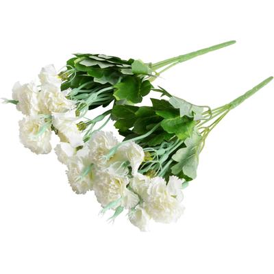 Kunstblume BOTANIC-HAUS "Nelkenbusch", beige (creme, weiß), B:15cm H:35cm T:15cm Ø:15cm, Kunststoff, Kunstpflanzen