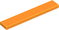 LEGO-steentje type 6636 oranje