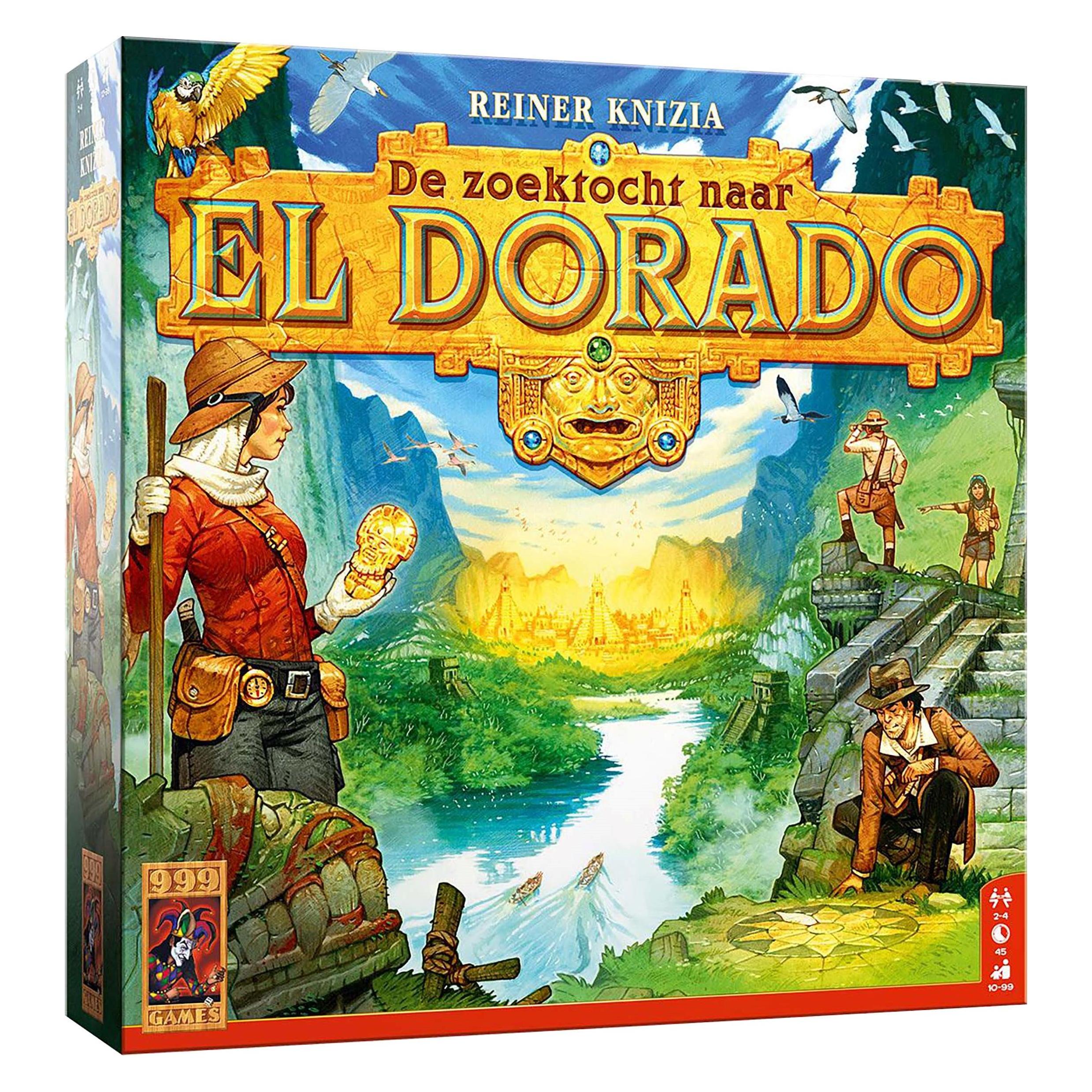 999Games Das Brettspiel "Die Suche nach El Dorado". (Niederländisch, 2 - 4 Spieler) (999-ELD01)
