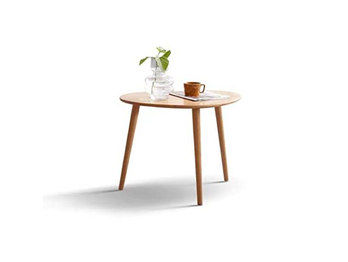 ksjdieunf Couchtisch Kleiner Couchtisch aus Holz, einfacher Sofa-Beistelltisch, Ecktisch, nordischer Wohnzimmer, runder Tisch, Kleiner Beistelltisch Tische for Wohnzimmer