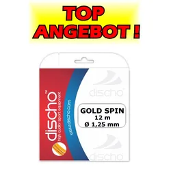 Tennissaite - DISCHO GOLD SPIN - 12 m