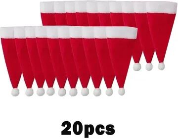 Discount Dollar Deals Merry Christmas, Tableware Bag Holder, Christmas Hat, Fork Knife, Cutlery Bag, Christmas Decor For Home 20pcs