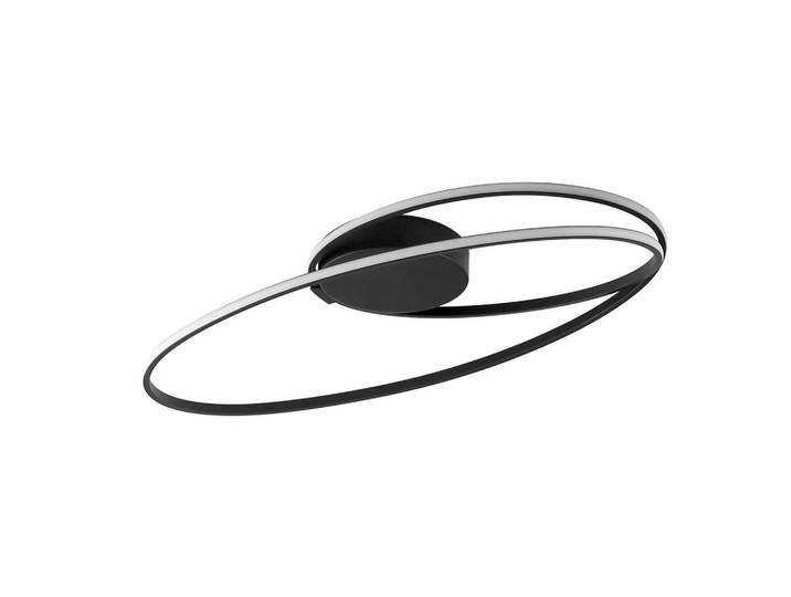 Nettlife LED Deckenleuchte Mak 59.5/32/10, Schwarz, Metall, LED integrated, 32x10x59.5 cm, Lampen & Leuchten, Innenbeleuchtung, Deckenleuchten, Deckenleuchten