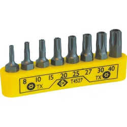 CK T4527 - Schraubendreher Bit Satz für Sicherheits-Torx® Schrauben, 8-teil