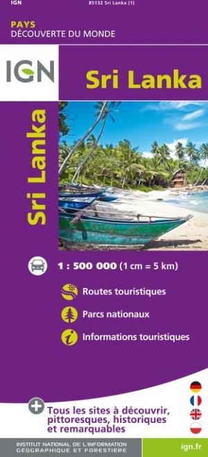 Carte routière - Sri Lanka   IGN